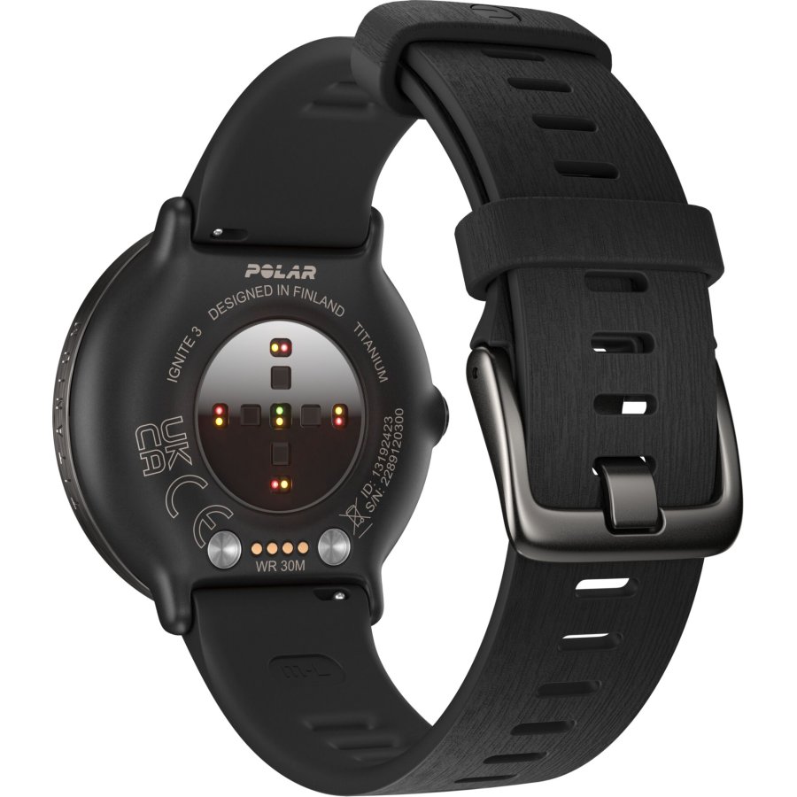 Polar Ignite 3 Titanium Silicone Band black #5
