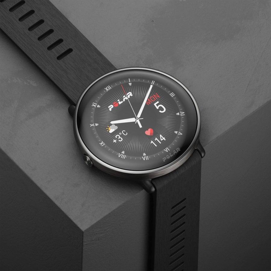 Polar Ignite 3 Titanium Silicone Band black #10
