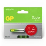 6+4 GP Super Alkaline 1,5V AAA Micro LR03    GPSUP24A997C10 #1