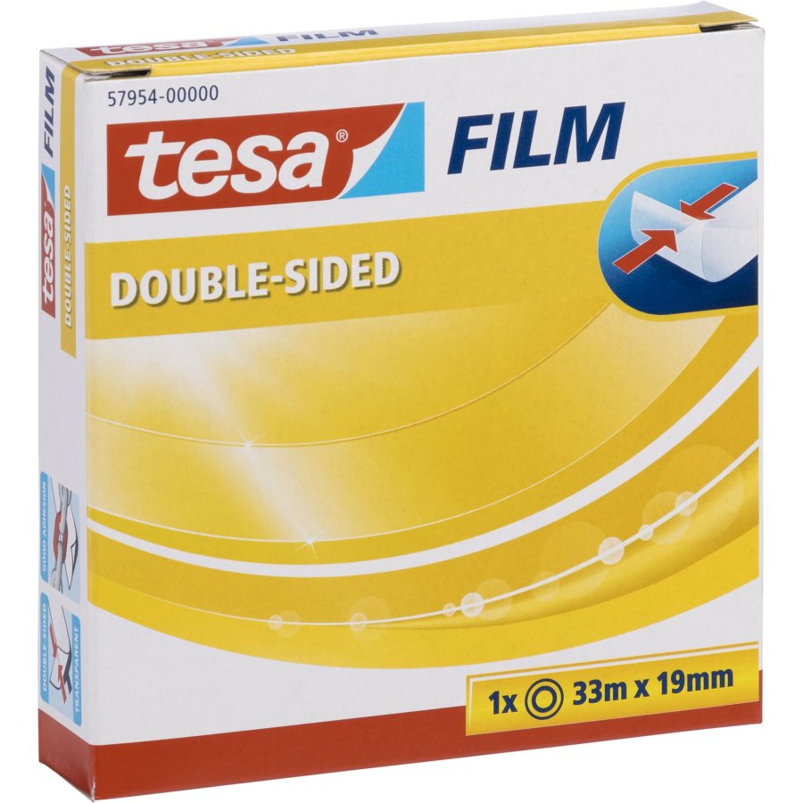 Tesa Double Sid. Tape 33m x 19mm transparent 57954 #1
