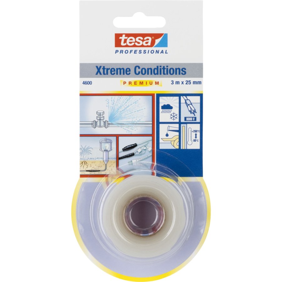 Tesa Silicon Tape 3m x 25mm Prem.Prof.Xtr.Cond.transp. 04600 #1