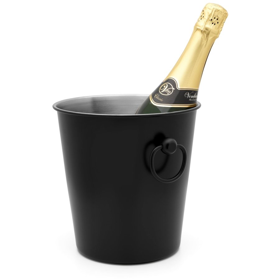 Leopold Vienna Champagne Cooler single walled black LV213008 #2