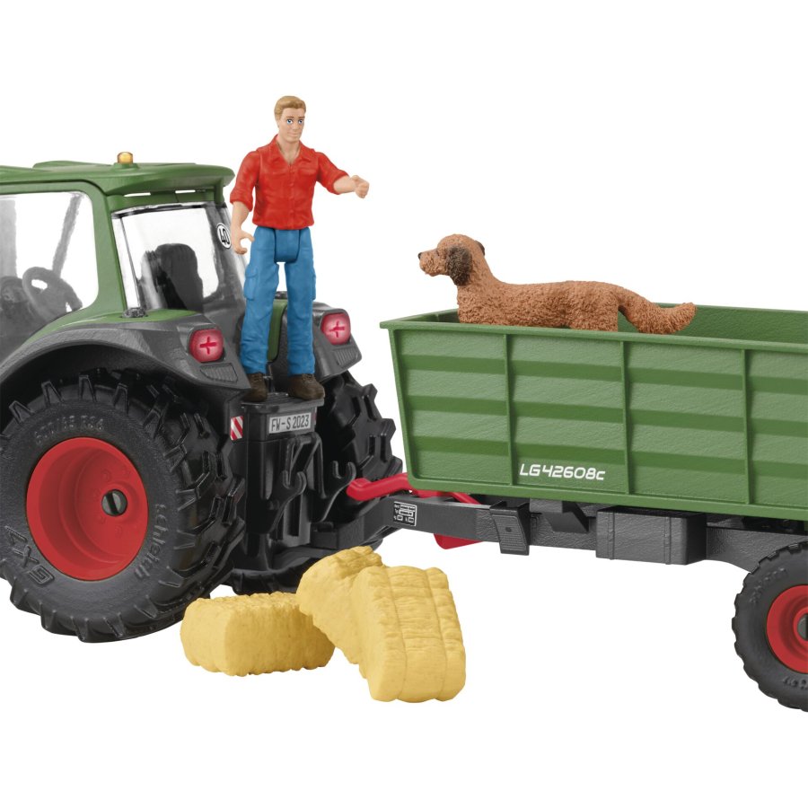 Schleich Farm World        42608 Tractor with Trailer #5