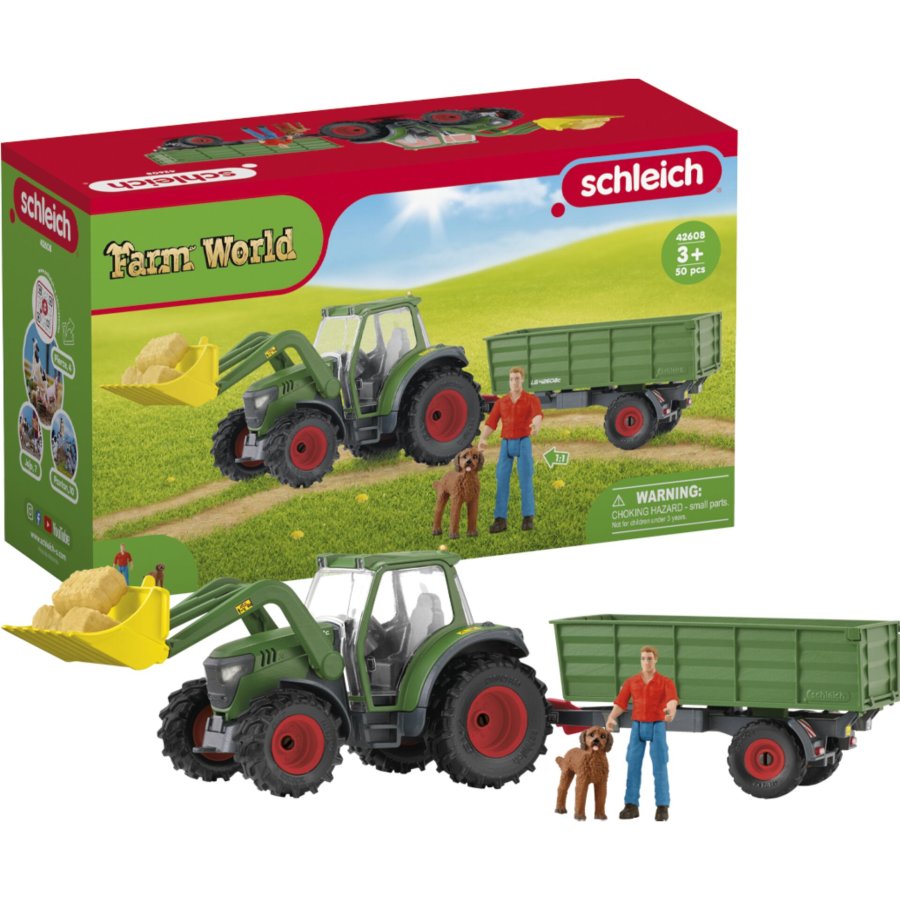 Schleich Farm World        42608 Tractor with Trailer #9