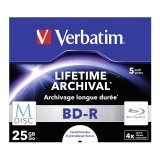 1x5 Verbatim M-Disc BD-R Blu-Ray 25GB 4x Speed, Jewel Case print. #2