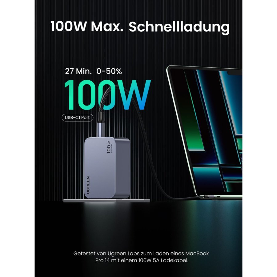 UGREEN Nexode Pro 100W GaN Charger with USB-C Cable #4