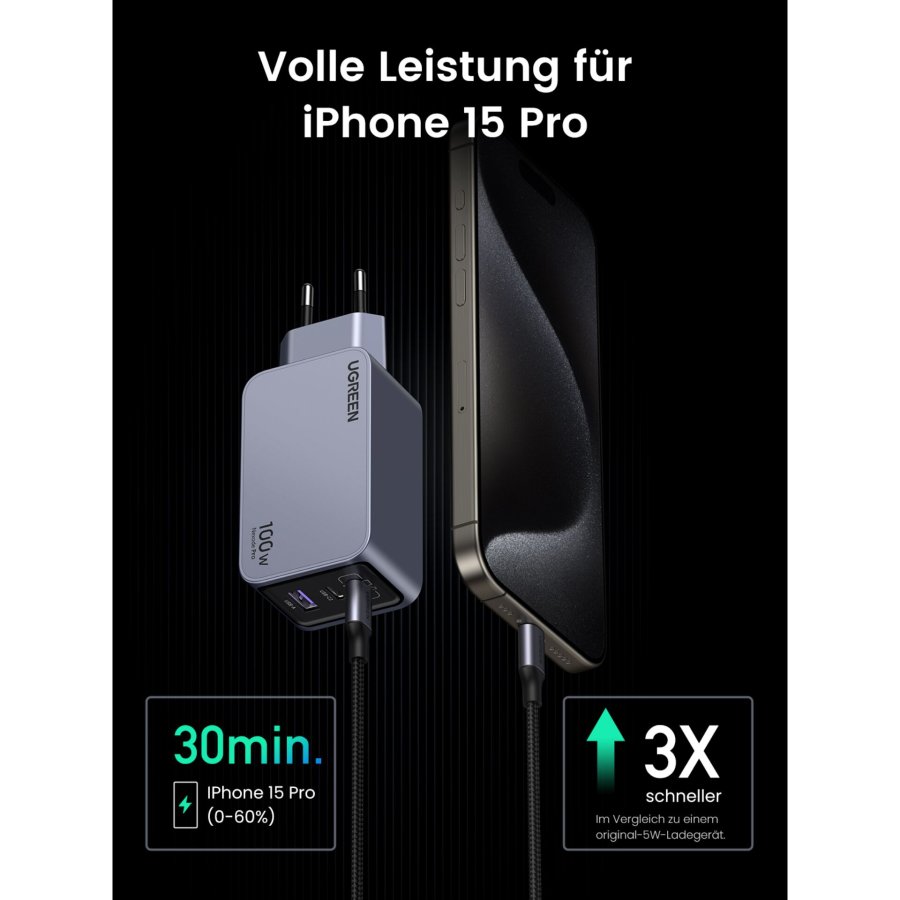 UGREEN Nexode Pro 100W GaN Charger with USB-C Cable #7