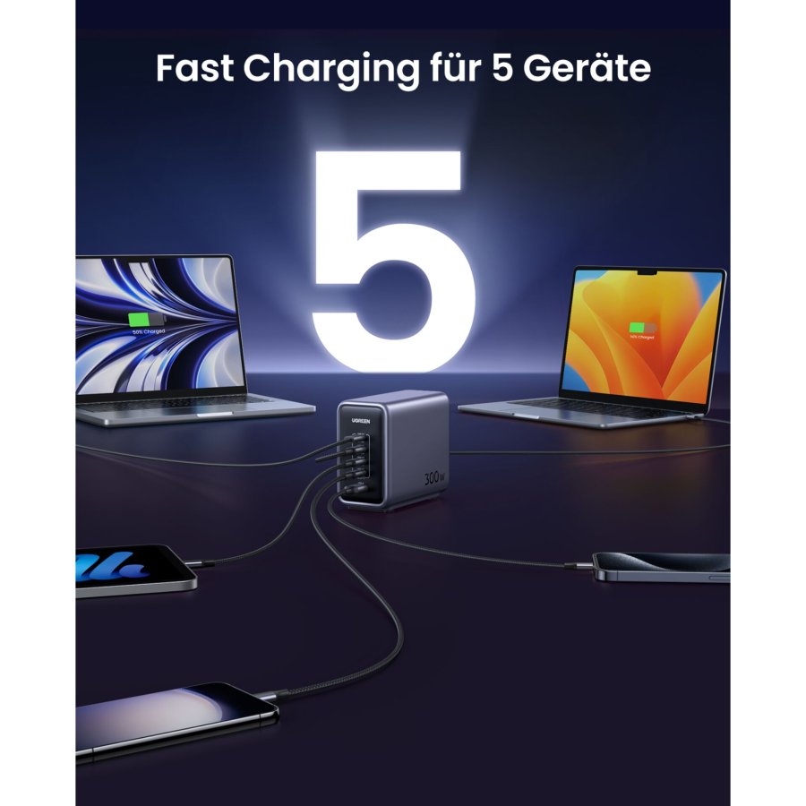 UGREEN Nexode 300W 5-Port PD GaN Fast Charger #10