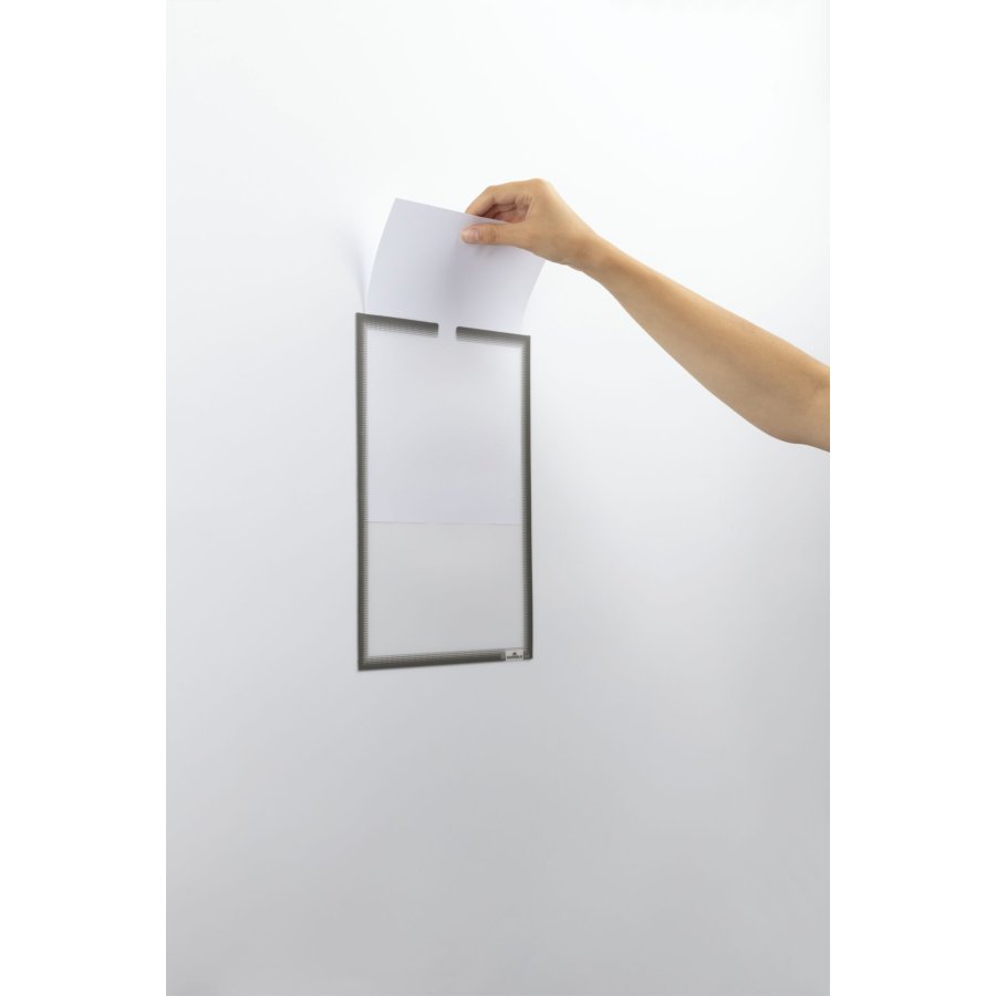 1x5 Durable Document Holder DIN A4 self-adhesive grey 400657 #3