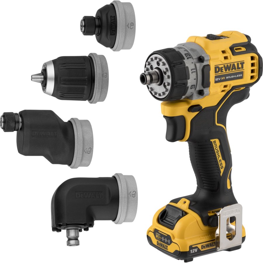 Dewalt DCD703L2T-QW roubovk vrtk 1500 ot/min Zmek podstavce 900g ern, lut #2