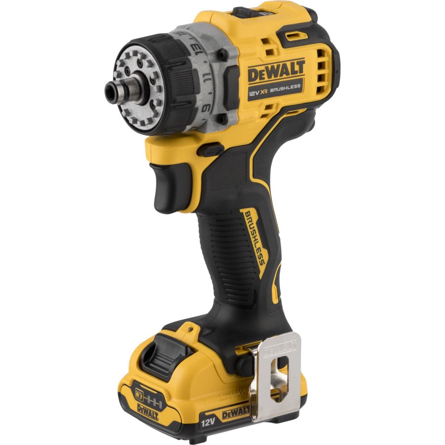 Dewalt DCD703L2T-QW roubovk vrtk 1500 ot/min Zmek podstavce 900g ern, lut #3