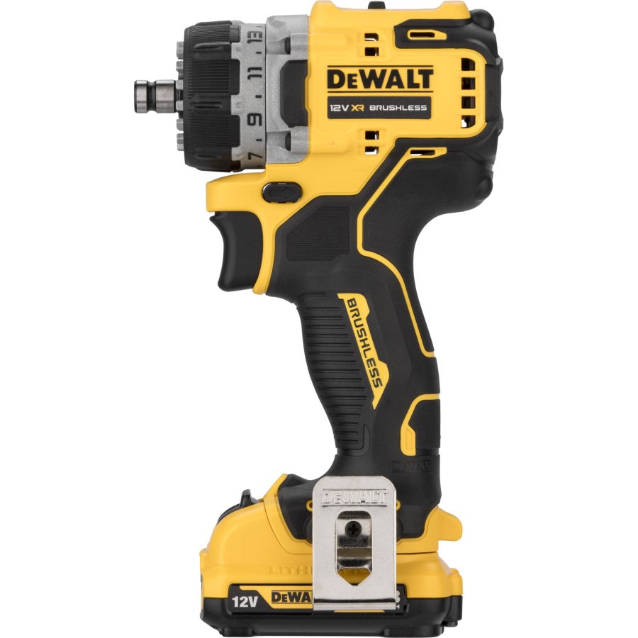 Dewalt DCD703L2T-QW roubovk vrtk 1500 ot/min Zmek podstavce 900g ern, lut #4