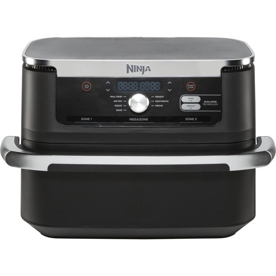 Ninja AF500EU frituregryde Dobbelt 10,4 L Enkeltstende 2470 W Varmluftsteger Sort, Rustfrit stl #1