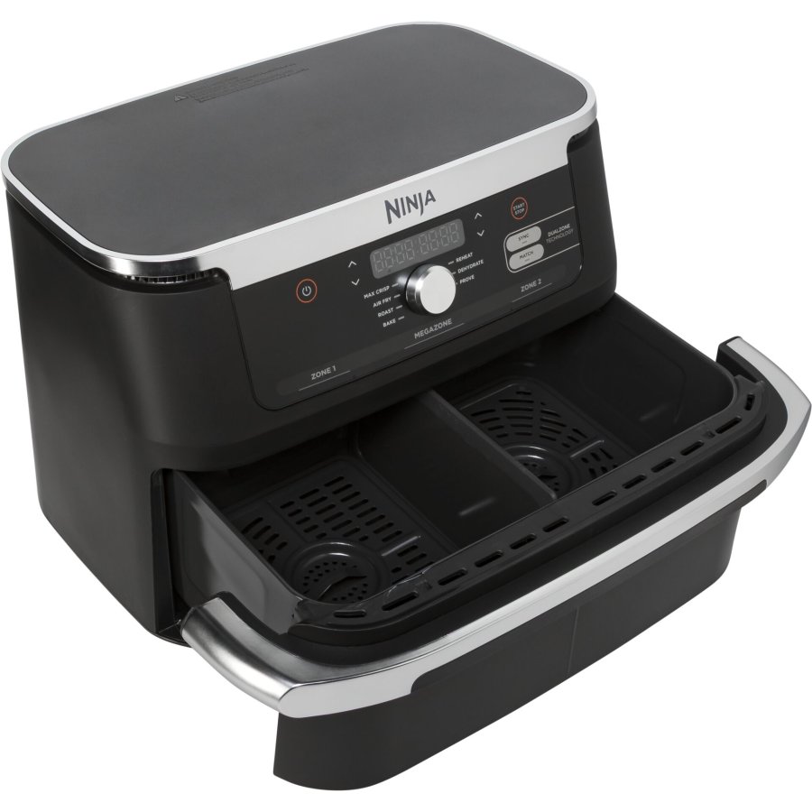 Ninja AF500EU frituregryde Dobbelt 10,4 L Enkeltstende 2470 W Varmluftsteger Sort, Rustfrit stl #3