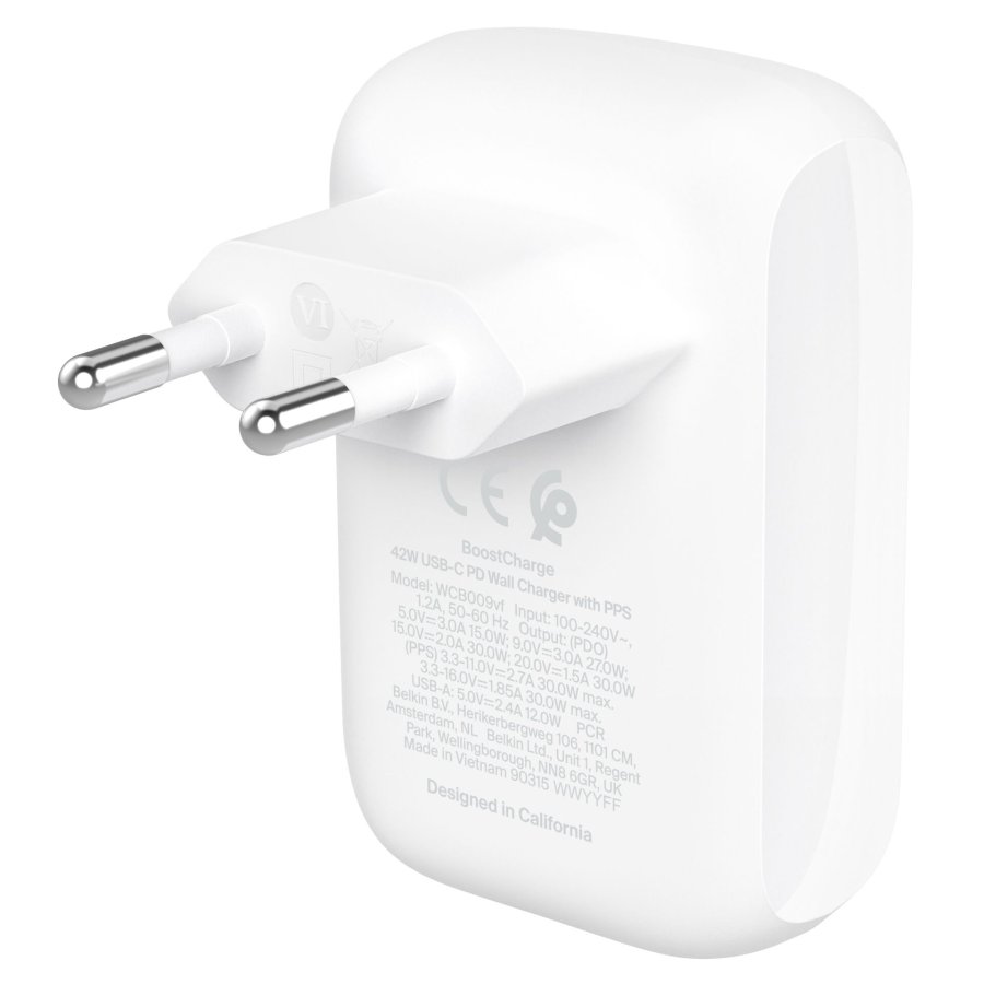 Belkin BOOST Charge 42W Charger 30W USB-C/12W USB-A   WCB009vfWH #2