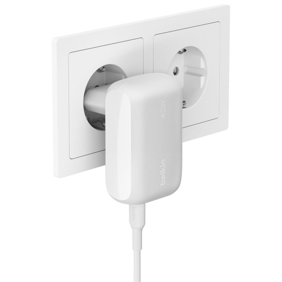 Belkin BOOST Charge 42W Charger 30W USB-C/12W USB-A   WCB009vfWH #4