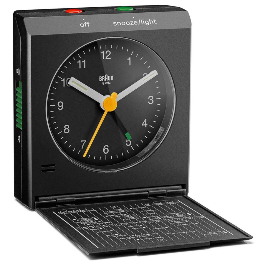 Braun BC 05 B  Quartz Foldable Alarm Clock Black #2