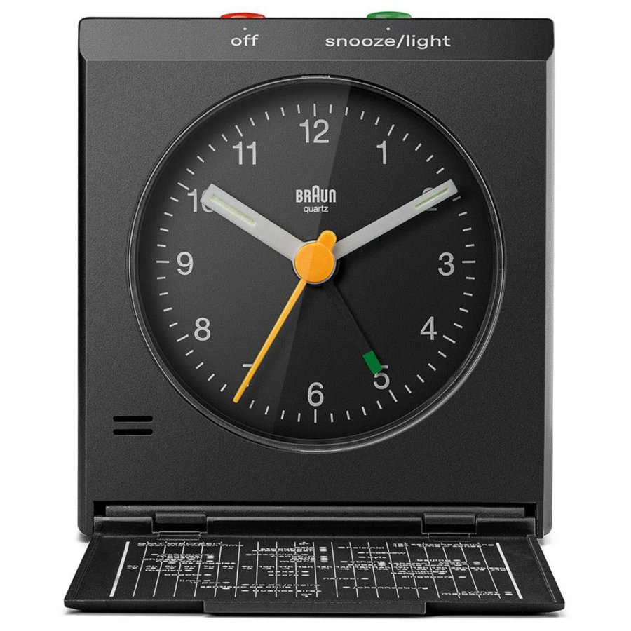 Braun BC 05 B  Quartz Foldable Alarm Clock Black #3