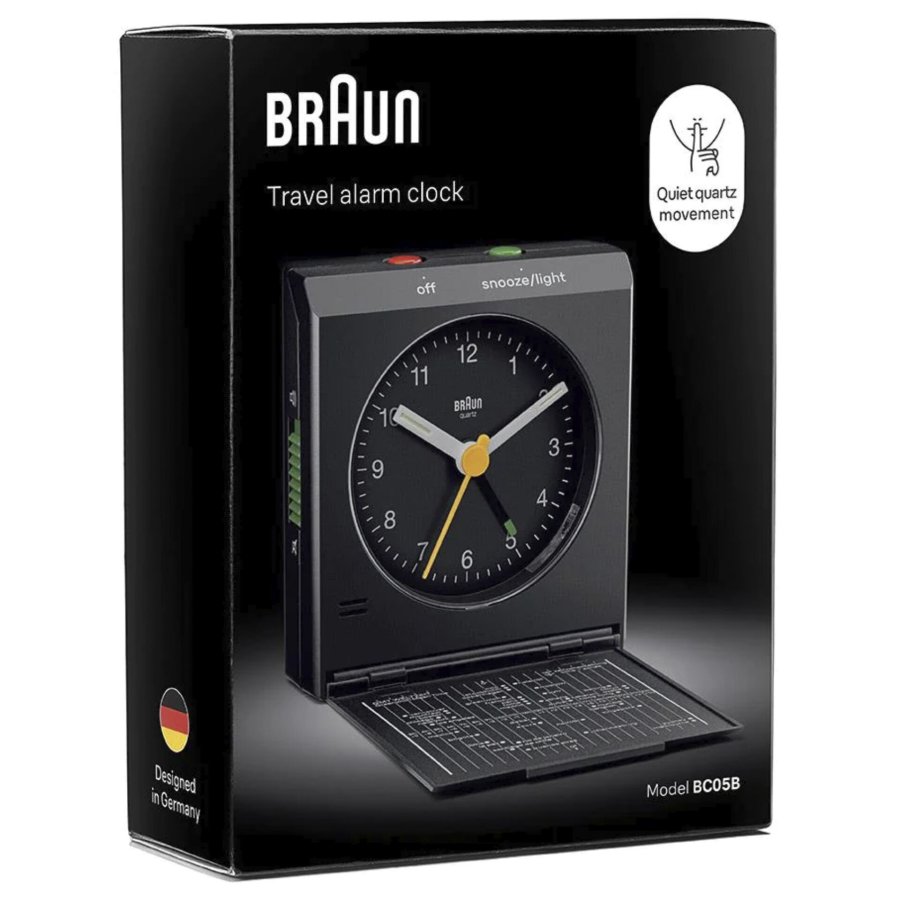 Braun BC 05 B  Quartz Foldable Alarm Clock Black #9