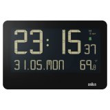 Braun BC 14 black Radio Wall Clock digital #1