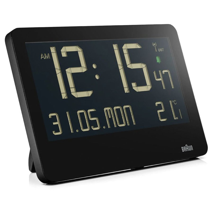Braun BC 14 black Radio Wall Clock digital #3