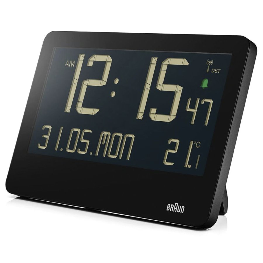 Braun BC 14 black Radio Wall Clock digital #4