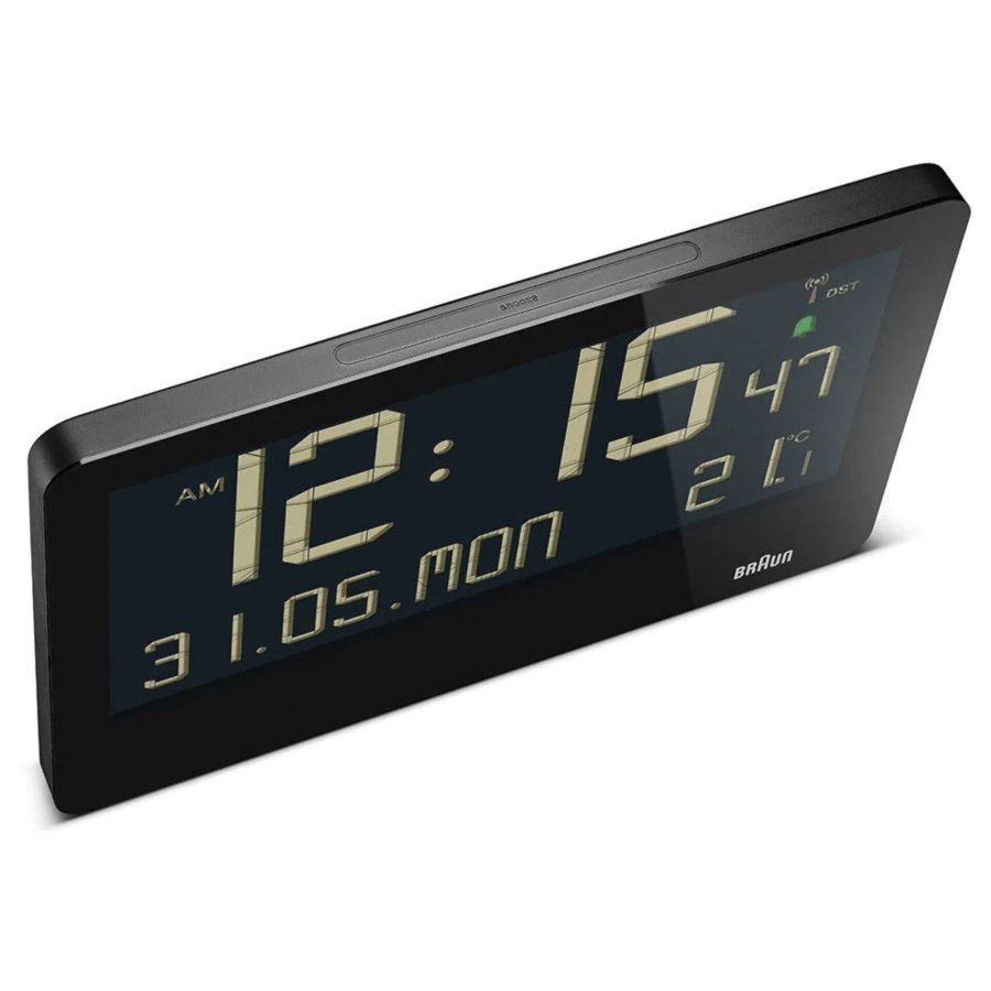 Braun BC 14 black Radio Wall Clock digital #6