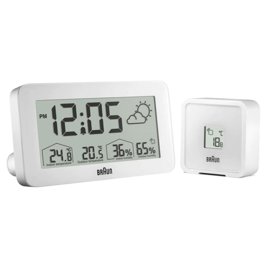 Braun BC 13 W DCF Digital Weather Station white #9