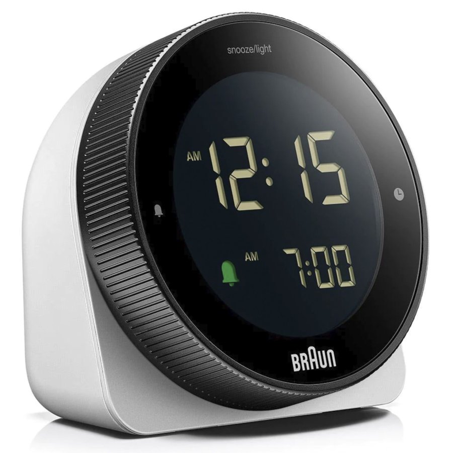 Braun BC 24 W DCF Radio alarm clock white #1