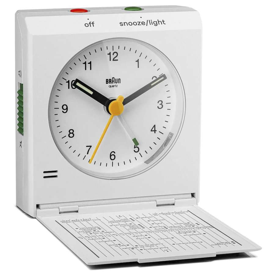 Braun BC 05 W  Quartz Foldable Alarm Clock White #2