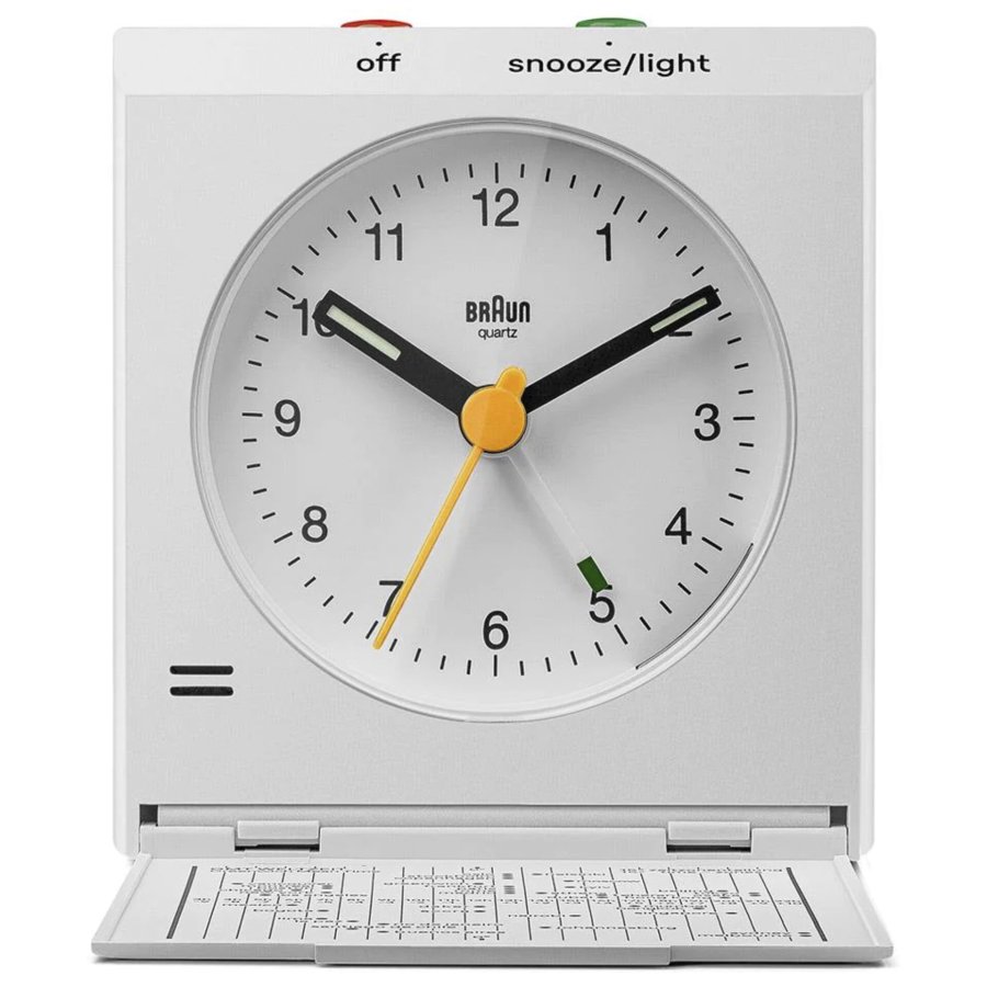 Braun BC 05 W  Quartz Foldable Alarm Clock White #3