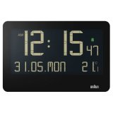 Braun BC 14 black Quartz Wall Clock digital #1