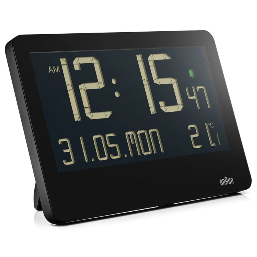 Braun BC 14 black Quartz Wall Clock digital #2