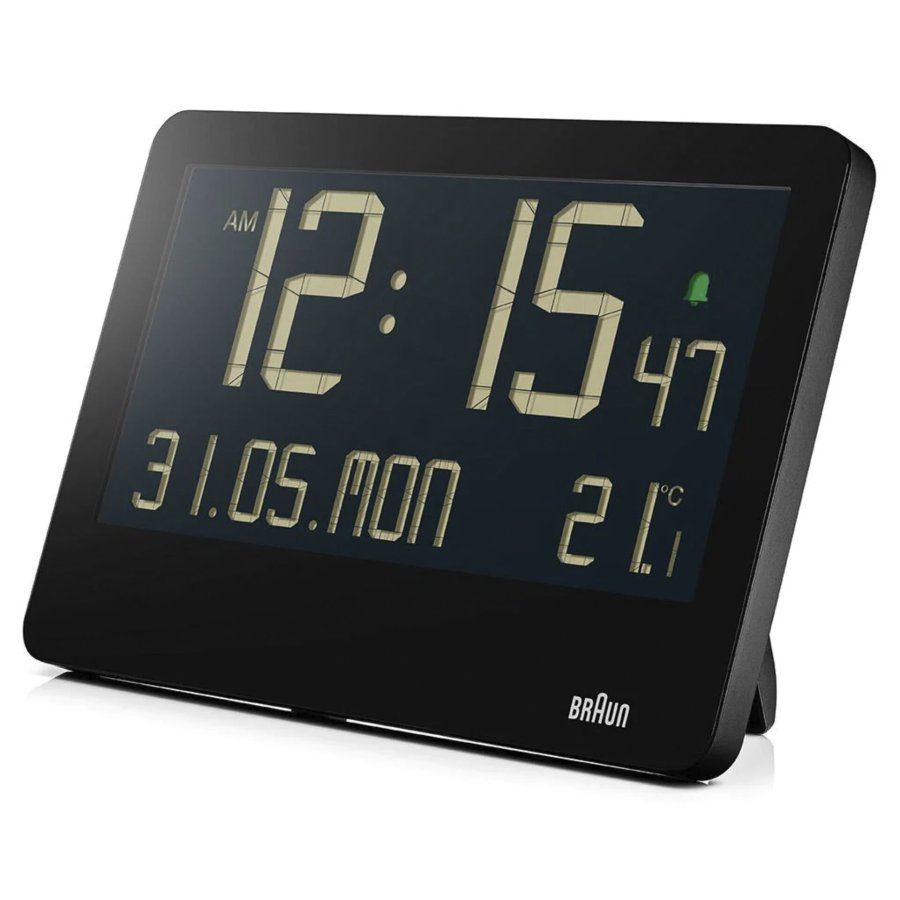 Braun BC 14 black Quartz Wall Clock digital #3