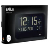 Braun BC 14 black Quartz Wall Clock digital #6