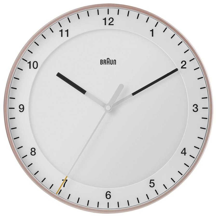Braun BC 17 PW DCF Radio wall clock pink/white #1
