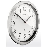 Mebus 19809 radio wall clock white/silver #2