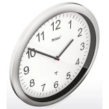 Mebus 19809 radio wall clock white/silver #3