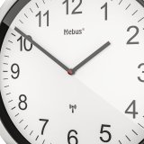Mebus 19809 radio wall clock white/silver #5