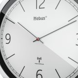 Mebus 19810 radio wall clock grey/silver #5