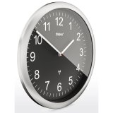 Mebus 19812 radio wall clock black/silver #2