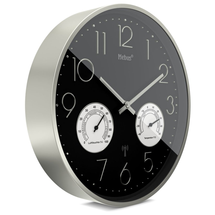 Mebus 12988 radio wall clock with Thermo-Hygrometer #2