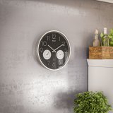 Mebus 12988 radio wall clock with Thermo-Hygrometer #7