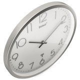 Mebus 19776 radio wall clock Silver/white #3