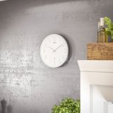 Mebus 19776 radio wall clock Silver/white #7