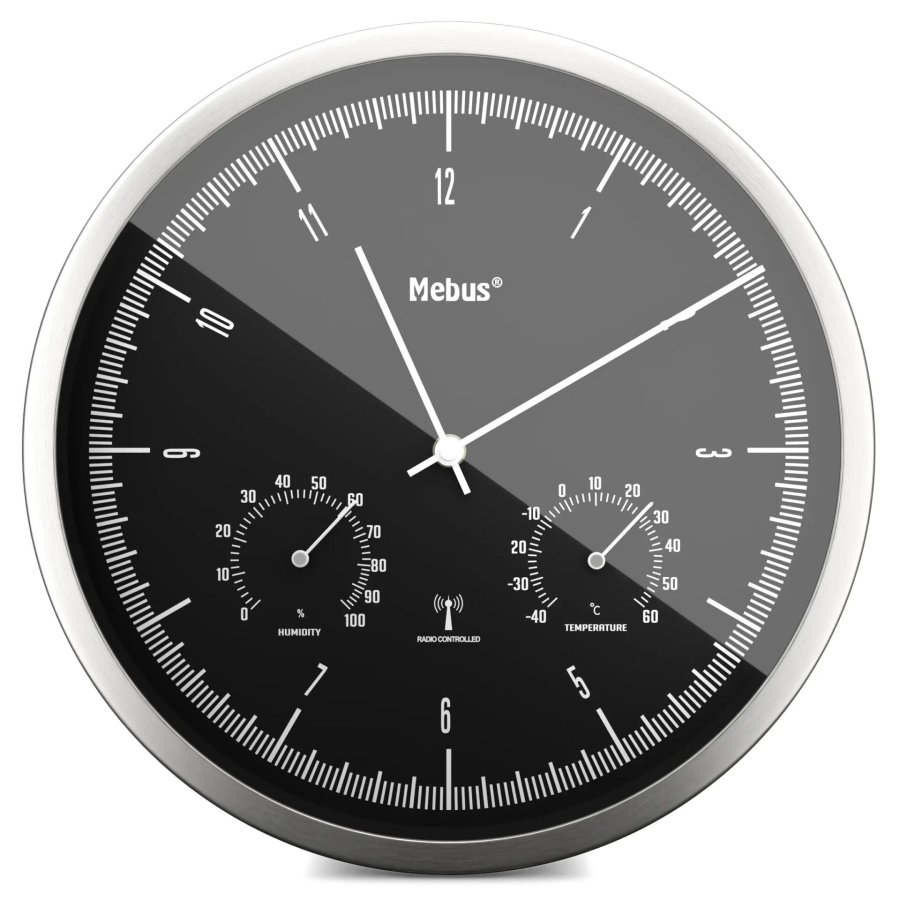 Mebus 19777 radio wall clock with Thermo-Hygrometer #1