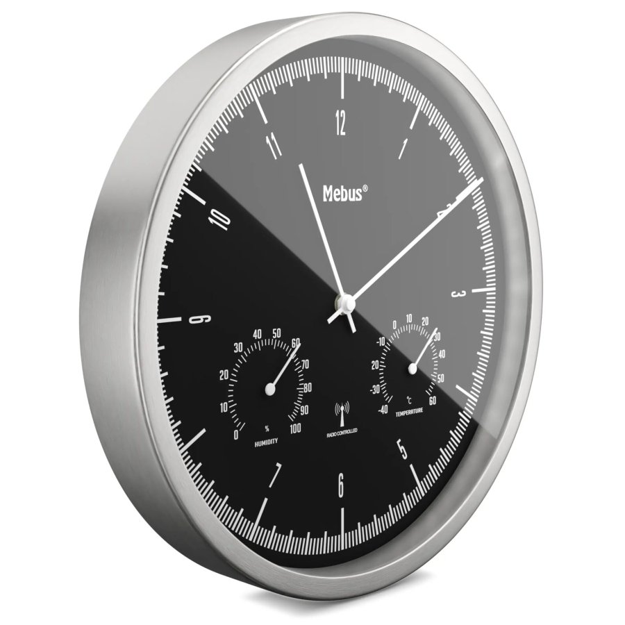 Mebus 19777 radio wall clock with Thermo-Hygrometer #2