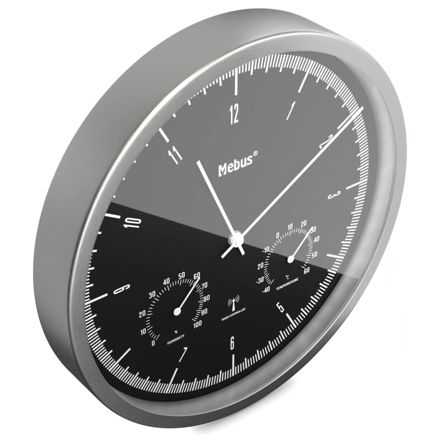 Mebus 19777 radio wall clock with Thermo-Hygrometer #3