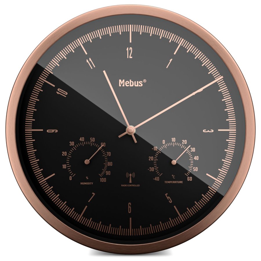 Mebus 19778 radio wall clock with Thermo-Hygrometer #1