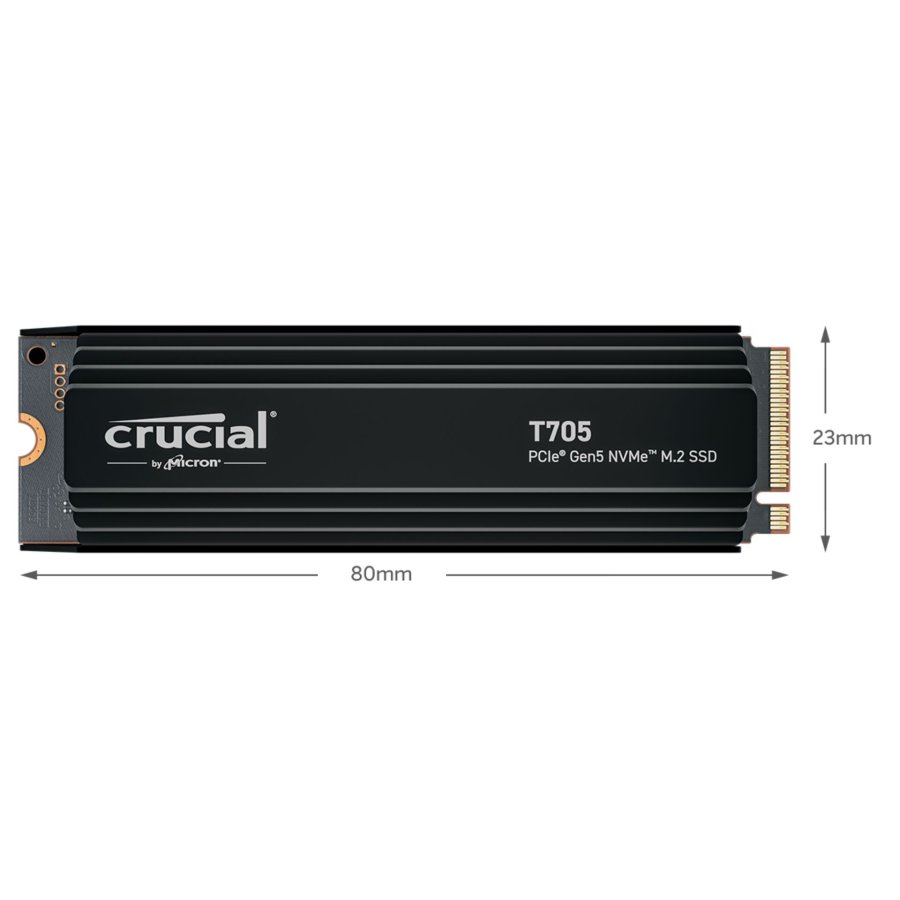 Crucial T705 with heatsink   1TB PCIe Gen5 NVMe M.2 SSD #4
